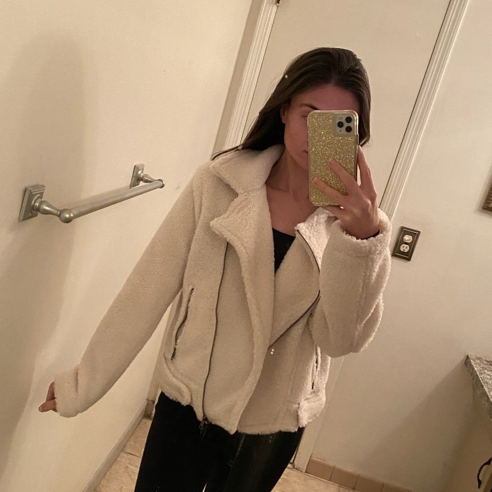 Brand New White VICI Sherpa Jacket
